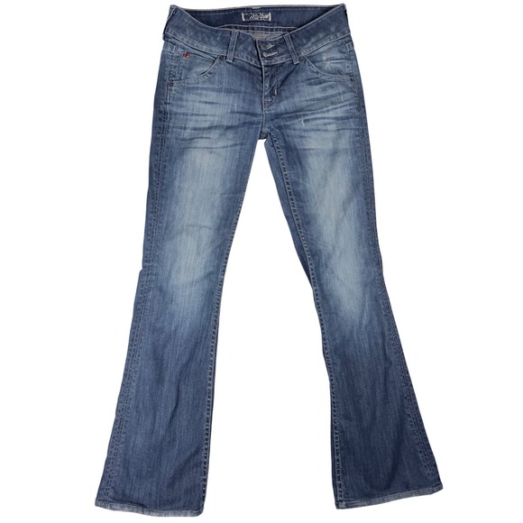 Hudson Denim - Hudson Jeans Beth Baby Bootcut Blue Denim Low Rise Flap Pocket W170DCV Size 26